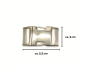Preview: Halsband mit Metallschnalle, 3 cm